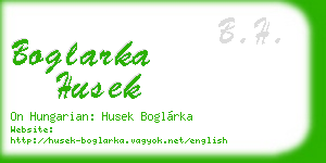 boglarka husek business card